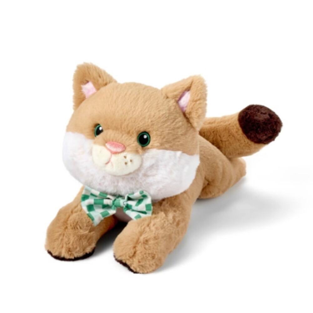 The Cuddle Collab Maple Cat Plush Stuffed Animal Toy Tan Bow Tie New With Tags